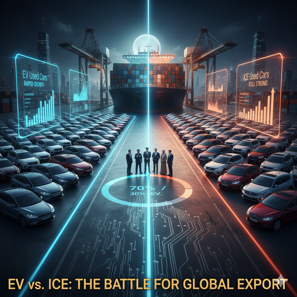 competition between Electric Vehicle (EV) used cars and traditional Internal Combustion Engine (ICE)used cars.