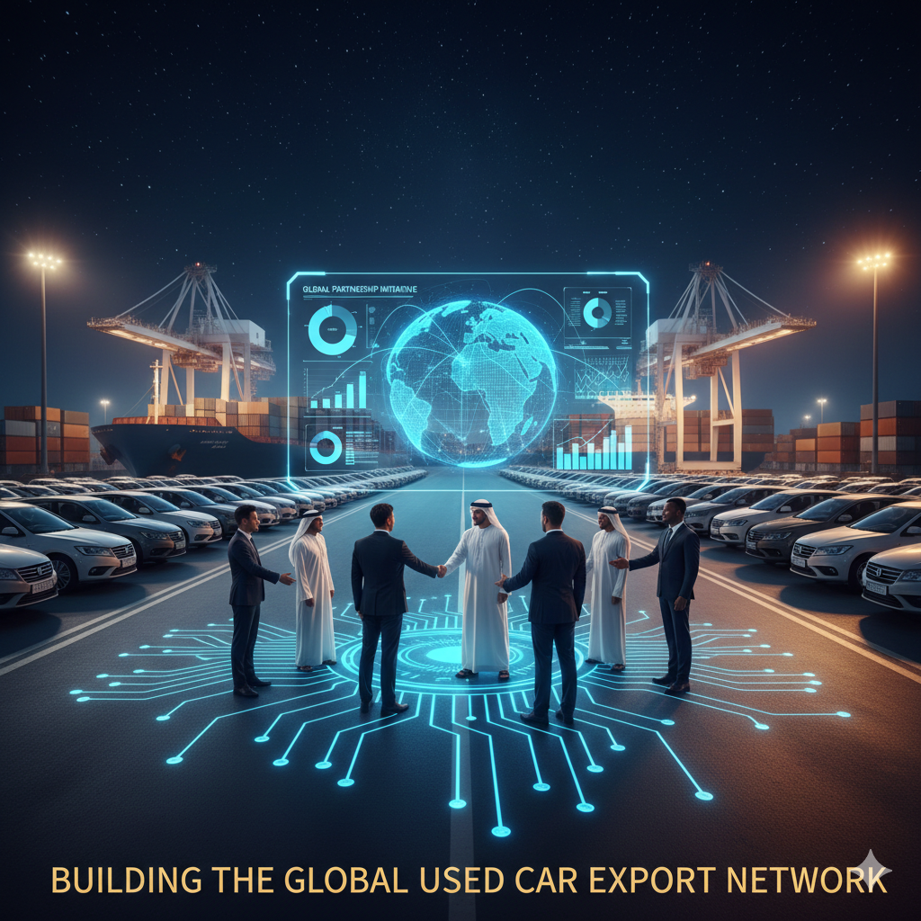 Competitive Sales Network for Global Used Car Export Dominance